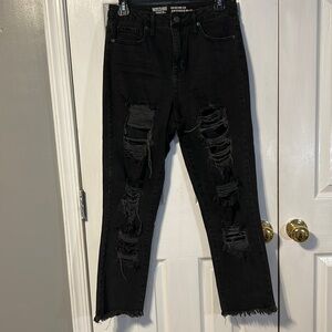 MOSSIMO Black High Rise Mom Jean size 4/27